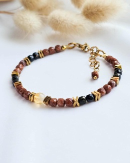 Bransoletka Amira- Piasek Pustyni, Czarny Turmalin, Cytryn