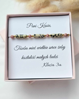 Bransoletka dla nauczycielki- Róża Dalmatyńska