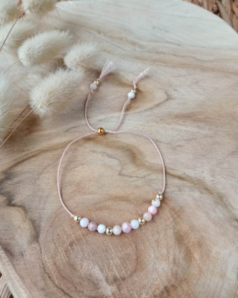 Bransoletka z opalu - nude