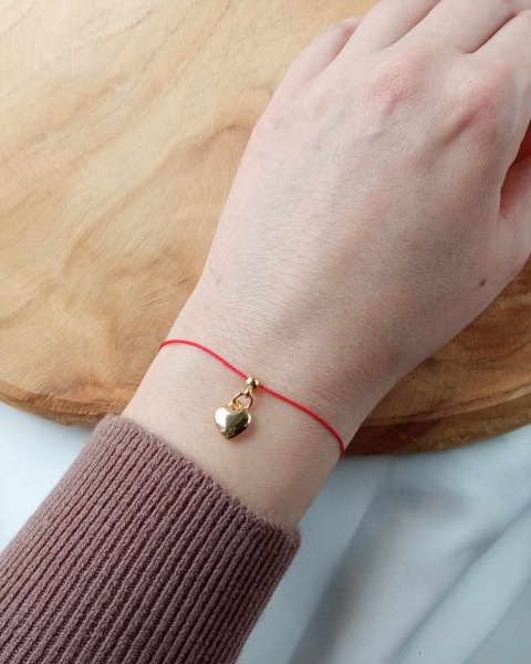 Bransoletka złote serduszko