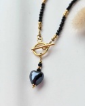 Naszyjnik Black Heart- Czarny Turmalin
